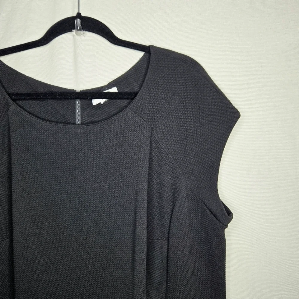 Cato Black Sheath Style Asymetrical hem Dress. 18W - Picture 3 of 13